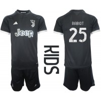 Camiseta Juventus Adrien Rabiot #25 Tercera Equipación para niños 2023-24 manga corta (+ pantalones cortos)